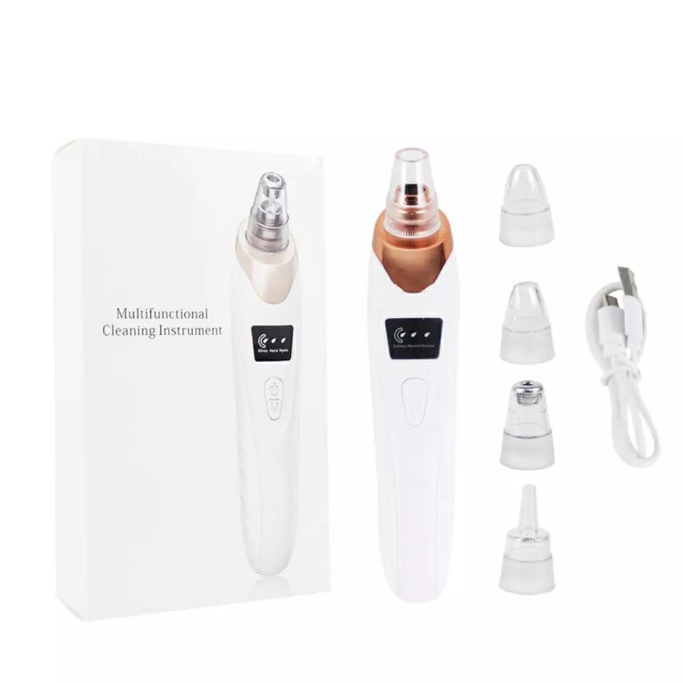 Electric Blackhead Remover – 5-Head Pore Cleaner & Facial Vacuum for Skincare