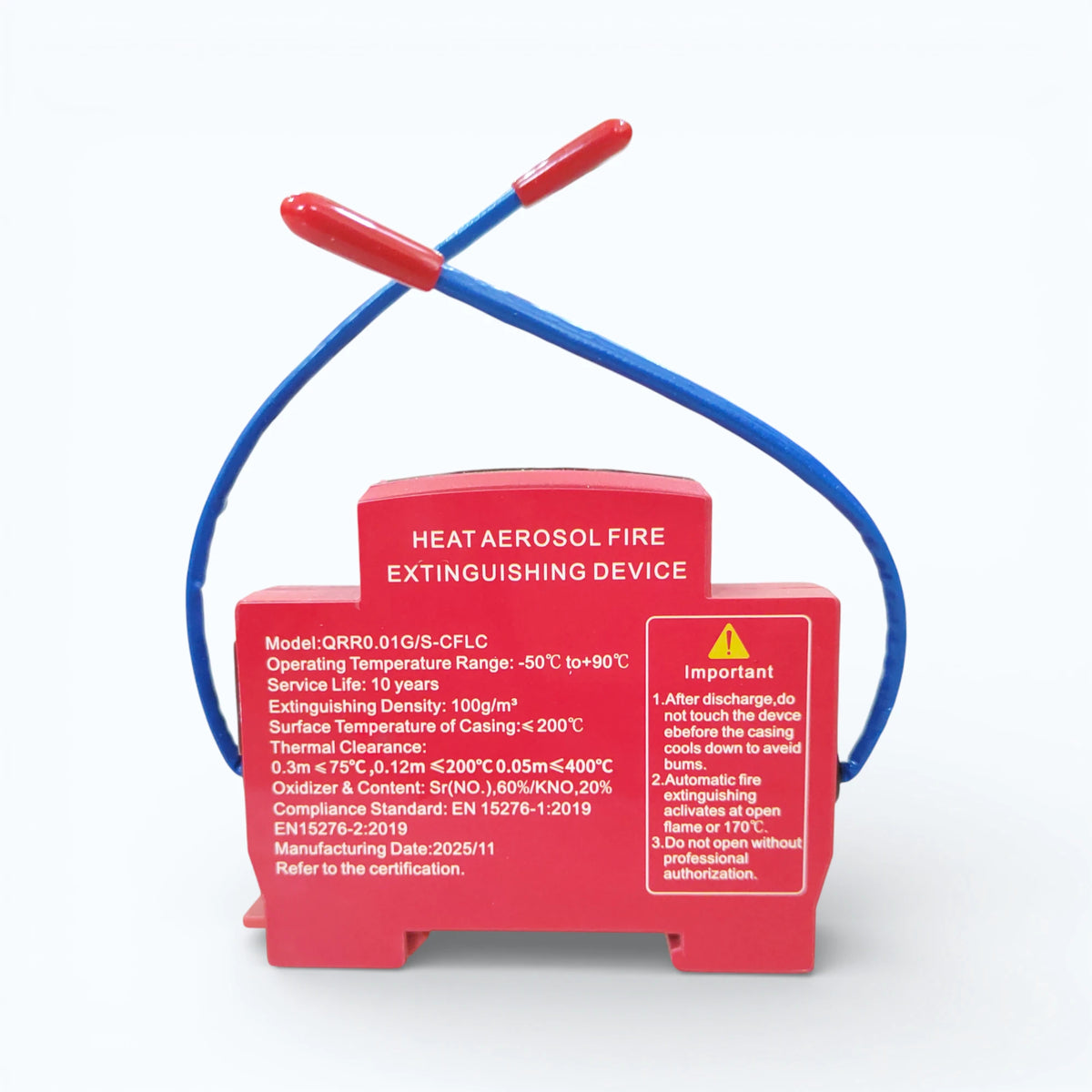 Automatic Aerosol Fire Extinguisher – Heat-Activated Fire Suppression Device for Electrical Cabinets & Server Racks