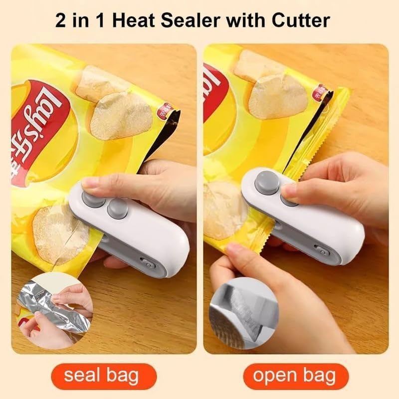 Portable Mini Bag Sealer – Rechargeable Handheld Heat Sealer for Food Storage