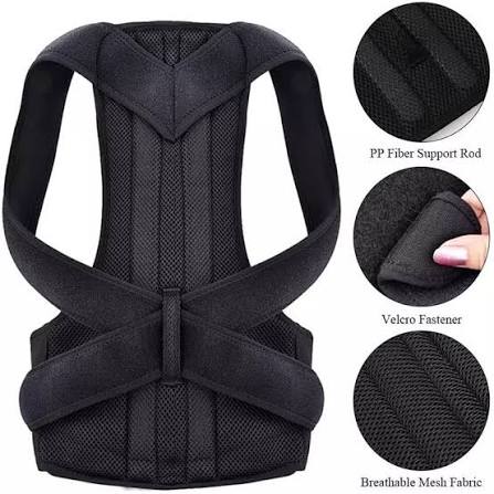 Adjustable Posture Corrector Belt – Upper Back, Shoulder & Spine Support Brace