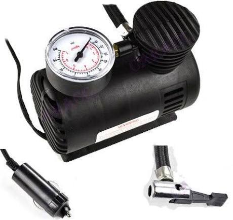 300 PSI 12V Car Tyre Inflator – Portable Air Compressor with Pressure Gauge